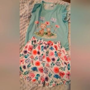 Shein 6y blue floral